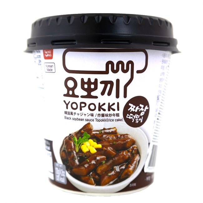 Pastel de arroz jjajang coreano cup (YOPOKKI) 120g