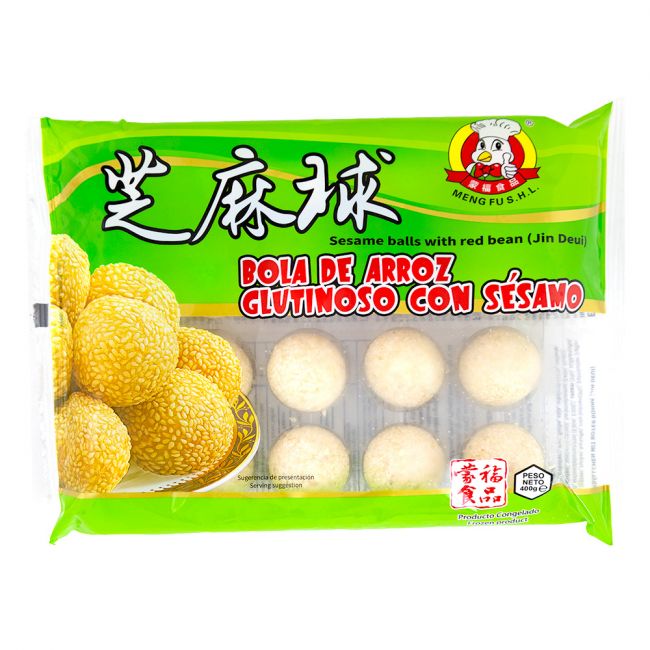 Bola de arroz glutinoso con sesamo (MENGFU) 400g