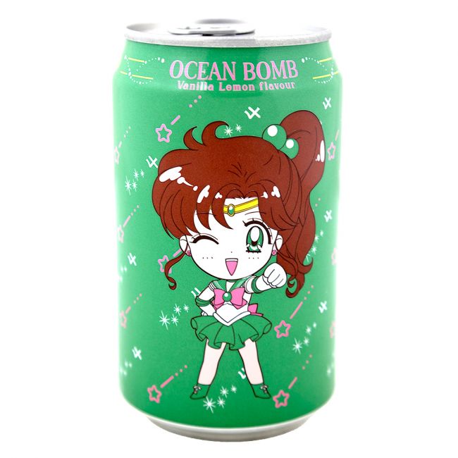 Bebida con gas sabor limón y vanilla (OCEAN BOMB) 330ml