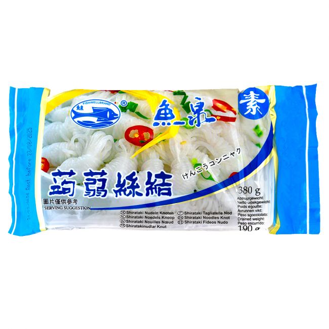 Fideo konjac shirataki Knot (FISH WELL) 380g